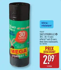 ALDI FOLIA SACS POUBELLE offre