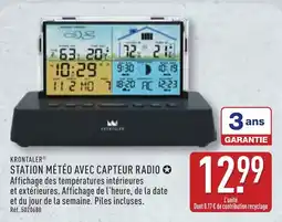 ALDI KRONTALER STATION MÉTÉO AVEC CAPTEUR RADIO offre