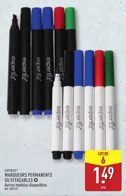 ALDI EXPERTIZ MARQUEURS PERMANENTS offre