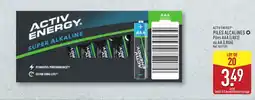 ALDI ACTIV ENERGY PILES ALCALINES offre
