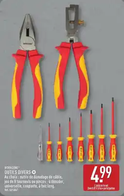 ALDI WORKZONE OUTILS DIVERS offre