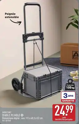 ALDI WORKZONE DIABLE PLIABLE offre
