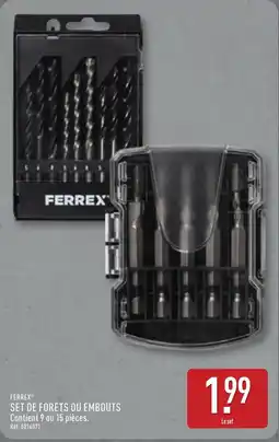 ALDI FERREX SET DE FORETS OU EMBOUTS offre