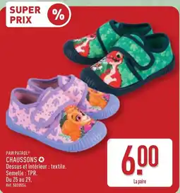 ALDI PAW PATROL CHAUSSONS offre