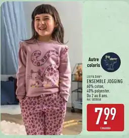 ALDI LILY & DAN ENSEMBLE JOGGING offre