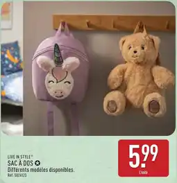 ALDI LIVE IN STYLE SAC À DOS offre