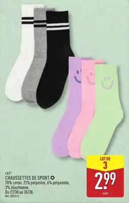 ALDI L&D CHAUSSETTES DE SPORT offre