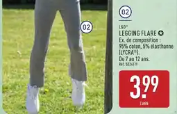 ALDI L&d legging flare offre