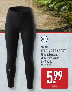 ALDI Crane legging de sport offre