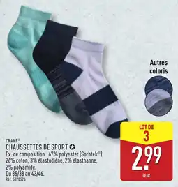 ALDI CRANE CHAUSSETTES DE SPORT offre
