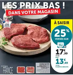 Super U Viande Bovine Faux Filet offre