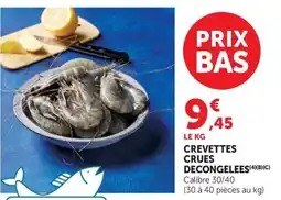 U Express CREVETTES CRUES offre