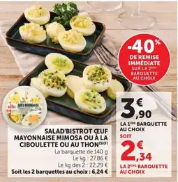 U Express SALAD'BISTROT ŒUF offre