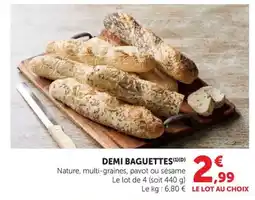 U Express DEMI BAGUETTES offre