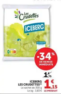 Hyper U Les Crudettes ICEBERG offre