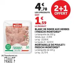 U Express Montorsi Blanc de dinde aux herbes offre