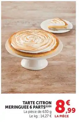 Super U TARTE CITRON MERINGUEE offre