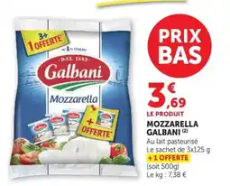 U Express Galbani Mozzarella offre