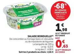 Super U Bonduelle salade offre