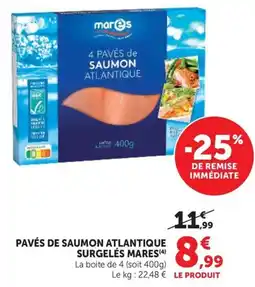 U Express MARES Pavés de saumon atlantique offre