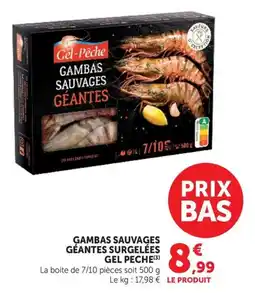 U Express Gel-Pêche Gambas Sauvages Géantes offre