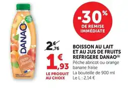 Super U DANAO Boisson au lait et au jus de fruits offre