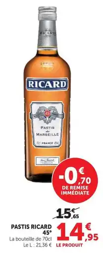 U Express RICARD Pastis de Marseille offre