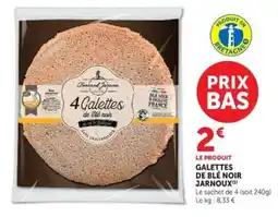 Hyper U Jarnoux Galettes de blé noir offre
