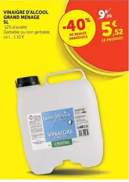 U Express Grand Menage Vinaigre d'alcool offre