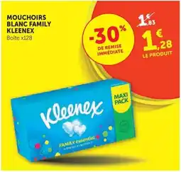 U Express Kleenex Mouchoirs blanc family offre