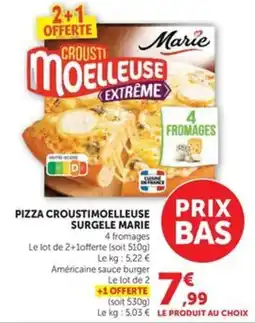Hyper U Marie Pizza Croustimoelleuse offre
