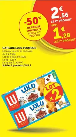 U Express Lulu gateaux l'ourson offre