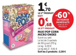 Super U menguy's MAXI POP offre