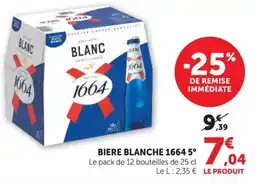 Super U 1664 Bière blanche offre