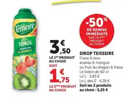 Super U Teisseire SIROP offre