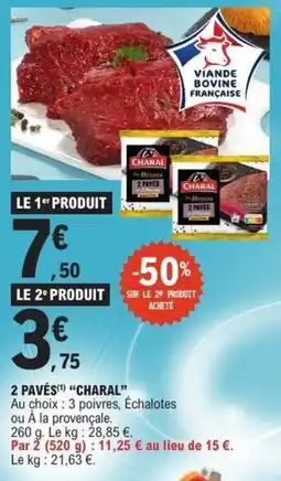 E.Leclerc Express CHARAL 2 PAVÉS offre