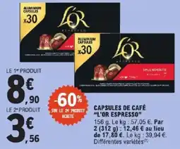 E.Leclerc Express L'OR ESPRESSO offre