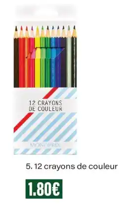 Monoprix MONOPRIX 12 crayons de couleur offre