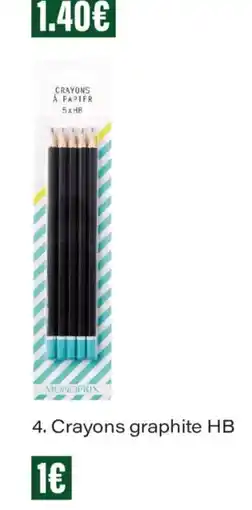 Monoprix Monoprix crayons graphite hb offre