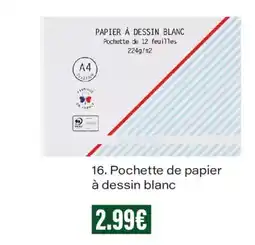 Monoprix MONOPRIX PAPIER À DESSIN BLANC offre