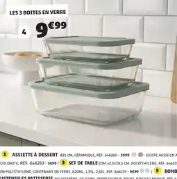 GiFi LES 3 BOITES EN VERRE offre