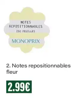 Monoprix MONOPRIX Notes repositionnables offre