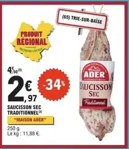 E.Leclerc Express MAISON ADER SAUCISSON SEC offre