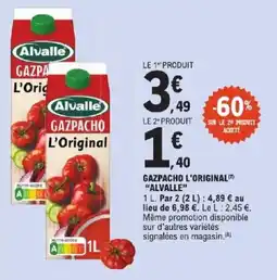 E.Leclerc Express Alvalle Gazpacho L'Original offre
