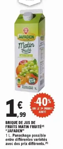 E.Leclerc Express JAFADEN Matin Fruité offre
