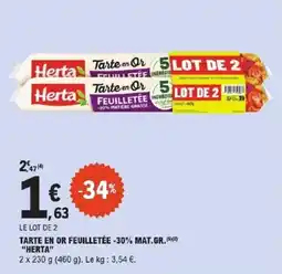 E.Leclerc Express Herta Tarte en Or Feuilletée offre