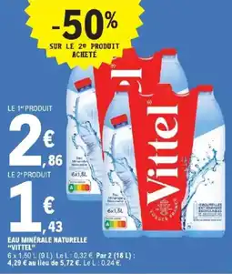 E.Leclerc Express Vittel Eau Minérale Naturelle offre