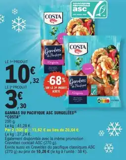 E.Leclerc Express COSTA Gambas du Pacifique offre