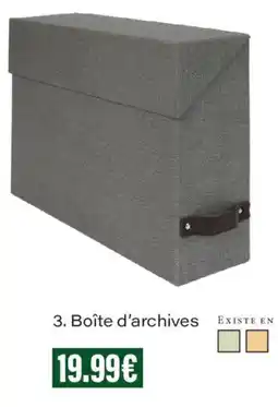Monoprix Boîte d'archives offre