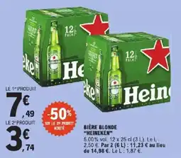 E.Leclerc Express Heineken Bière blonde offre